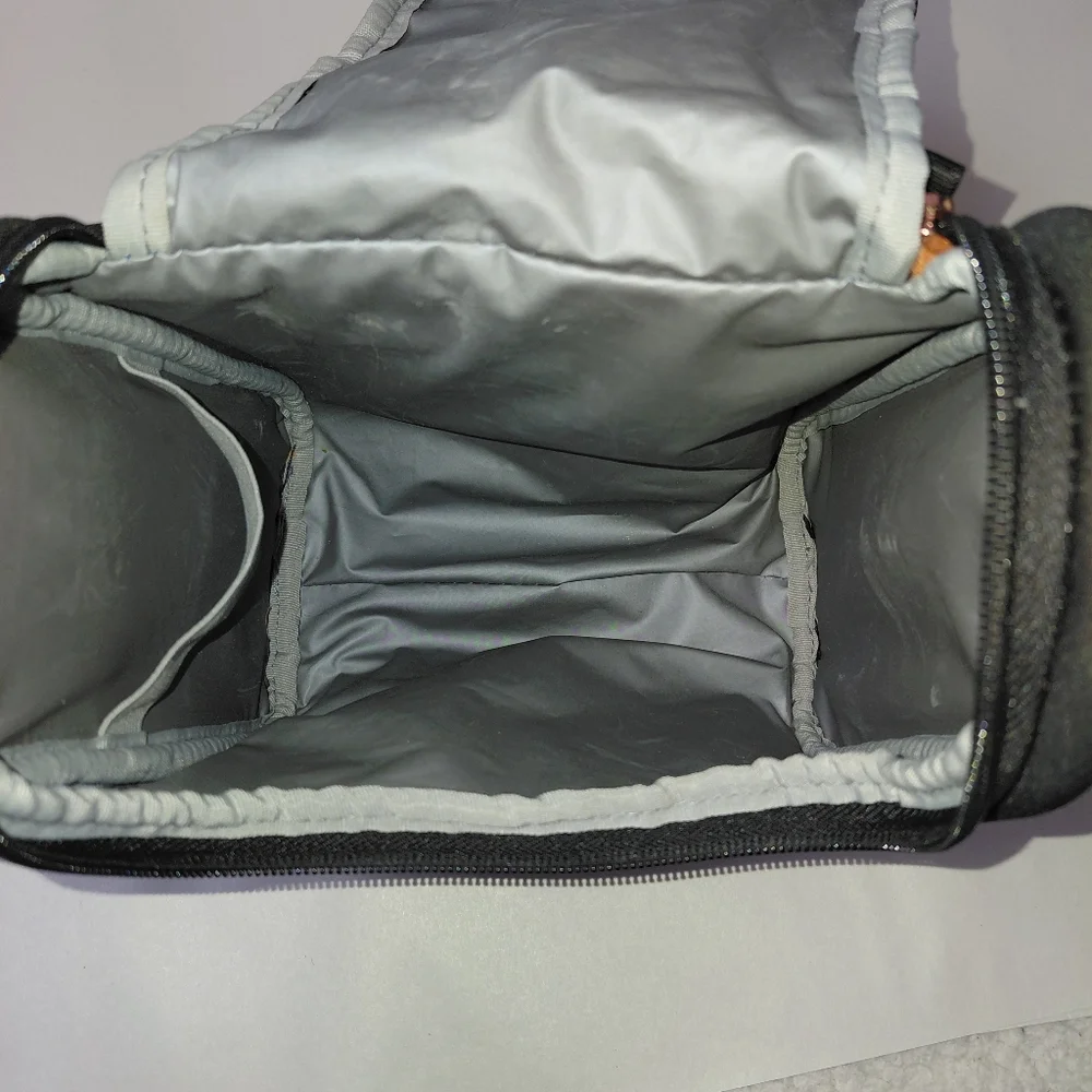 Storksak London Scuba Black Rose Gold‎ Insulated Bottle Food Bag